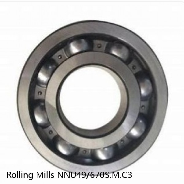 NNU49/670S.M.C3 Rolling Mills Sealed spherical roller bearings continuous casting plants